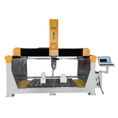 quality 5 Achsen CNC-Steinschnitzmaschine für Präzisionsskulpturen / Denkmalgravierungen factory
